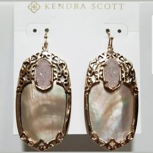 Kendra Scott Jewelry - Kendra Scott Deva Rose Gold Brown MOP Earrings Kendra Scott Jewelry - Kendra Scott Deva Rose Gold Brown MOP Earrings